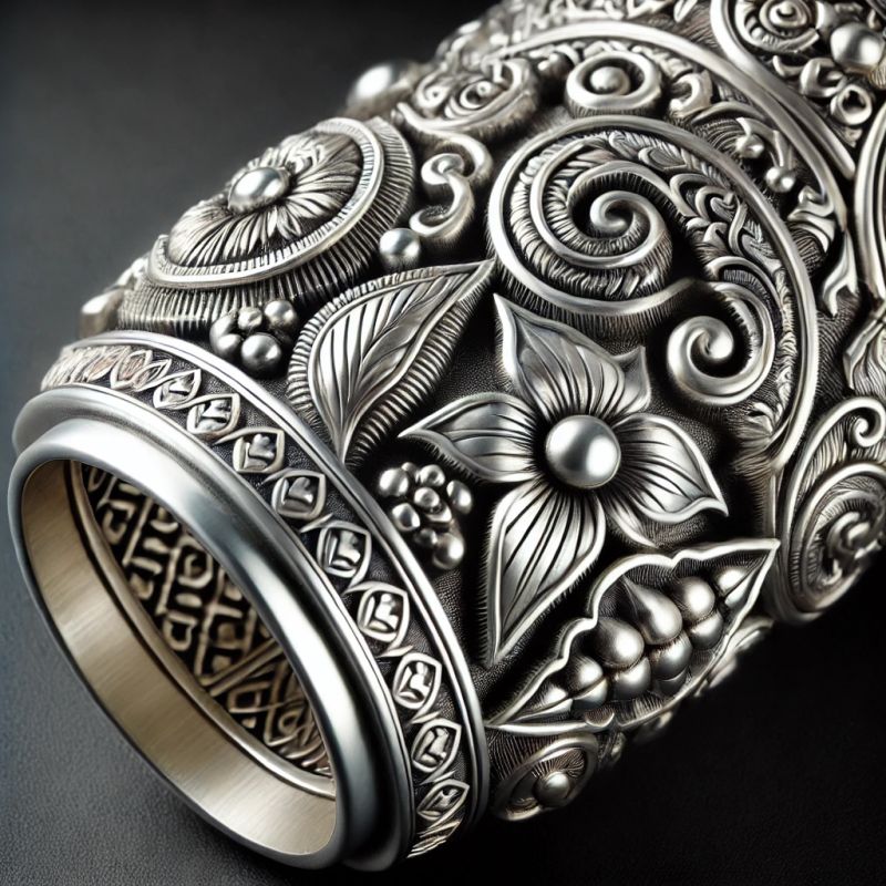 Silver Stamping-Tube Jewellery