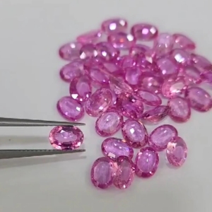 Hot Pink Sapphire Oval