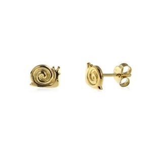 PX4820/GP Gold plated sterling silver cute snail stud earrings